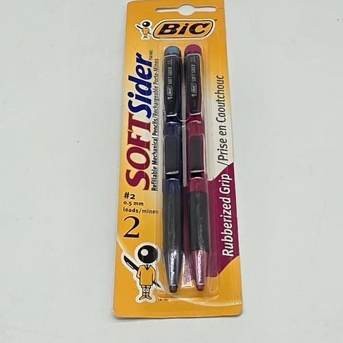 Bic Soft Sider Mechanical Pencils #2 0.5mm Pack Of 2 1997 Japan Brand New Sealed
