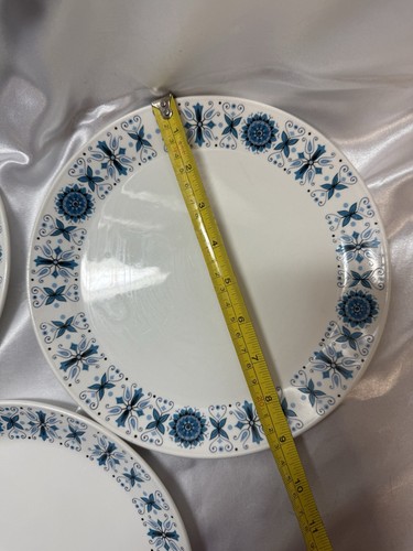 Lot de 3 assiettes à salade vintage Johnson Brothers Snowhite Ironstone Engadine 9" - Photo 5/6