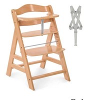 hauck Alpha+, Natural - Wooden High Chair 6 Months to Adult Sustainable FSC®
