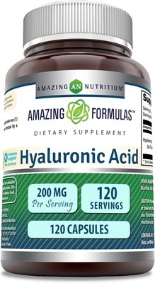 Amazing Formulas Hyaluronic Acid Supplement | 200 Mg Per Serving | 120... 