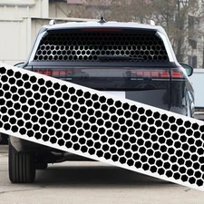 Black Auto Car B Pillar Door Post Stickers Waterproof Self Adhesive Trim DIY Set