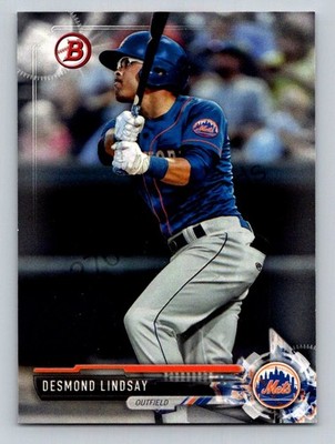 2017 Bowman Draft #BD-142 Desmond Lindsay New York Mets