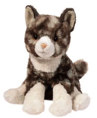 Trixie 10'' Cat Soft Douglas Plush Stuffed Animal Brown Cream Cuddle Toy Kitten