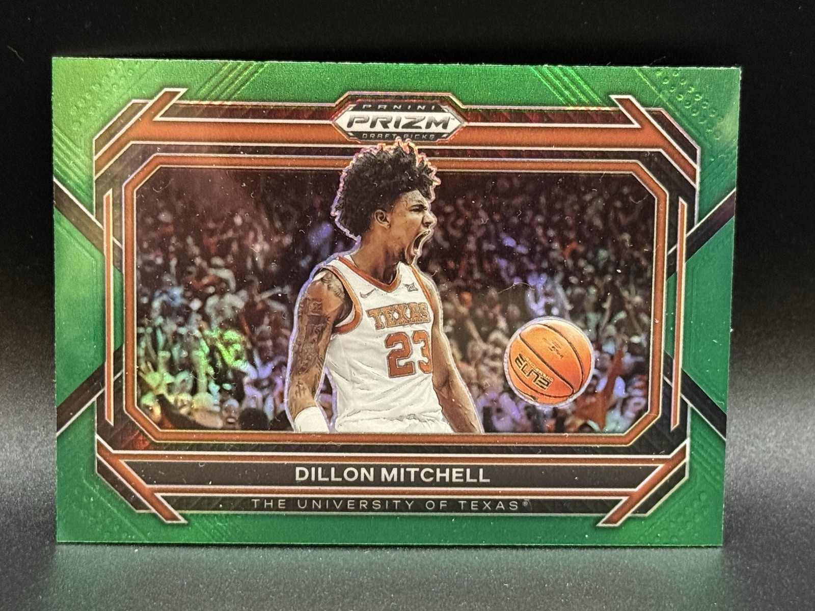 2023 Panini Prizm Draft Picks - Dillon Mitchell #35 Green Prizm Variations (RC)