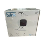 Blink Mini Indoor Plug-in 1080 HD Smart Security Camera  Video  Alexa New In Box