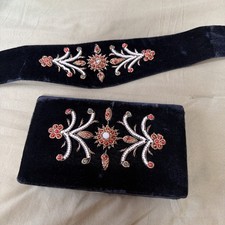Vintage Clutch Sash Belt Beaded