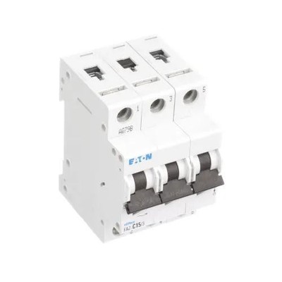 1PC EATON CUTLER HAMMER FAZ-C15/3 Miniature Circuit Breakers, T/M, UL1077,