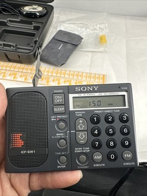 SONY ICF-SW1 World Band Receiver with Complete Accessories (POWERS