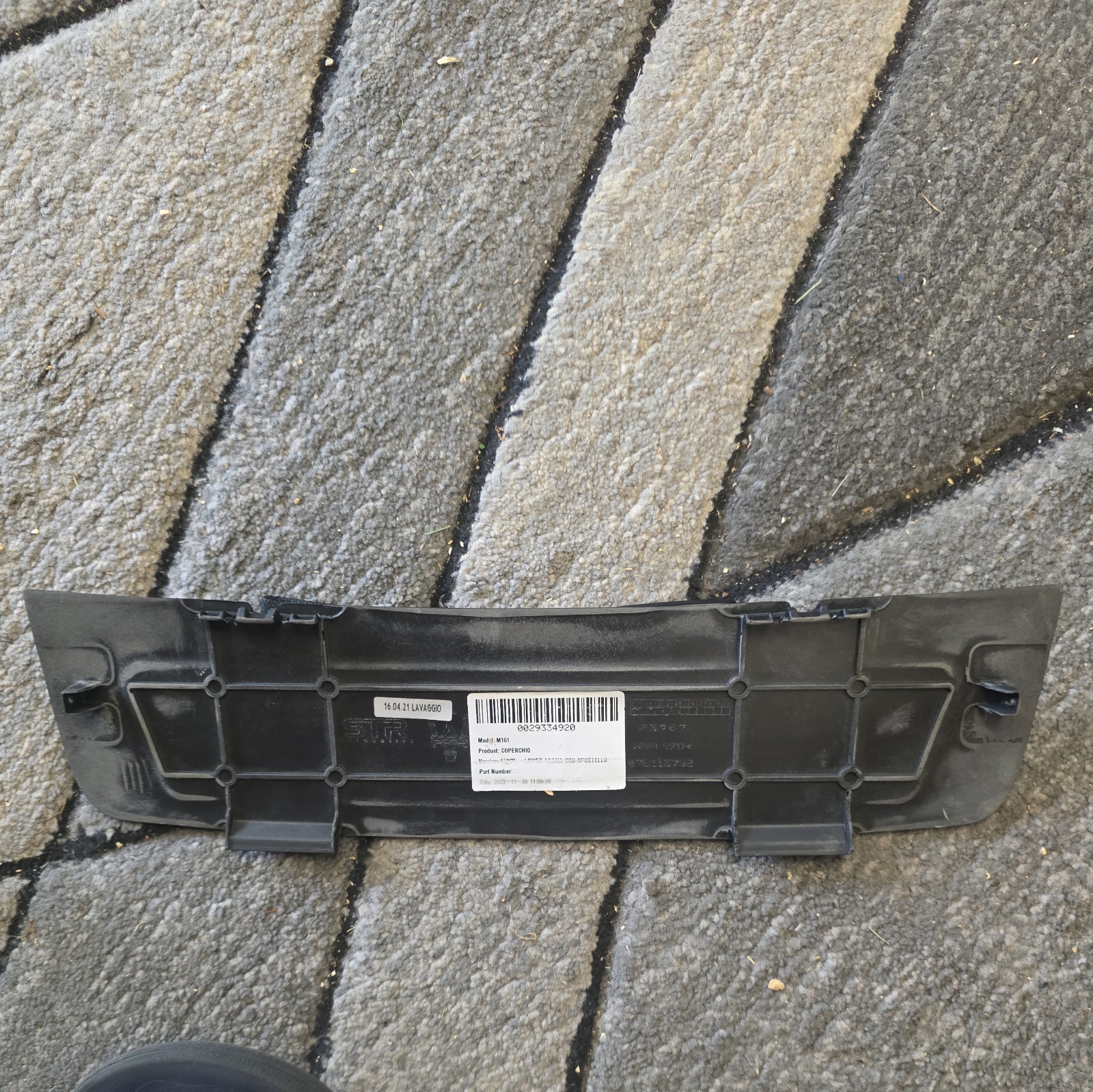 Maserati Levante 2018-2020 REAR Valance panel P/N 670118792