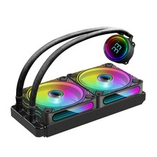 T-240MM Black ARGB Liquid CPU Water Cooling with 240mm ARGB PWM Fan,Temperatu...