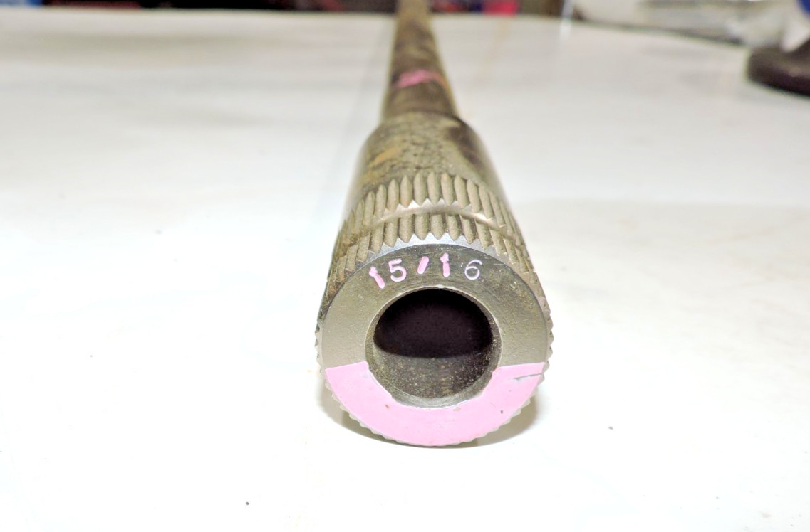 Steel sway bar 1 1/4" ends 15/16" diam. HOLLOW Schroeder Late Model NASCAR