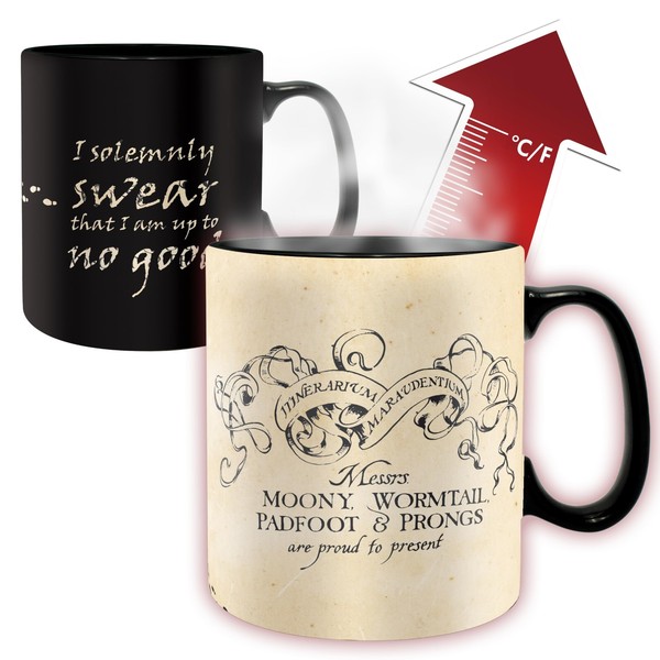 Harry Potter - Mug Heat Change - 460 Ml - Marauder - Cardboard-image