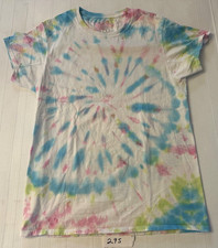 Kids Tie Dye T Shirt Youth Small Pastel Spiral Cotton Tee
