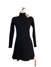 NWT Reformation Ribbed Mock Neck Long Sleeve Body Con Mini Dress Women’s Size S