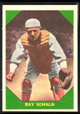 Ray Schalk 1960 Fleer Baseball Greats #56 Chicago White Sox