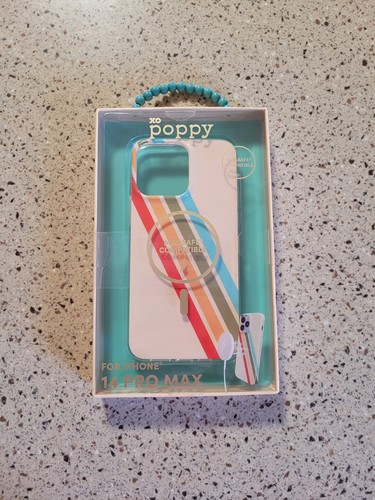 Custodia cellulare XO Poppy iPhone 14 Pro Max Magsafe compatibile a righe protezione nuova con scatola - Foto 1 di 8
