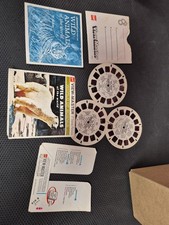 1958 GAF View Master Wild Animals 3 Reels With Booklet B614