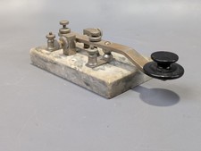 1915 A.W. Bowman "Meteor" Spark Gap Key Wireless Telegraphy Radio Sears Roebuck