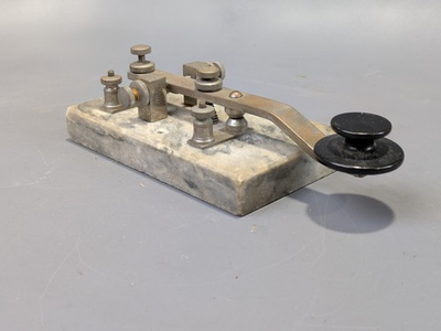 #ad 1915 A.W. Bowman quot;Meteorquot; Spark Gap Key Wireless Telegraphy Radio Sears Roebuck $279.00