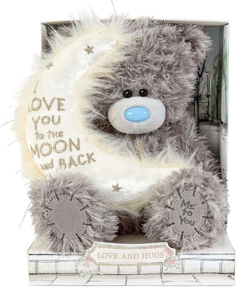 B&Q -  Tatty Teddy 'love You To The Moon And Back' 19Cm High Presented On Premium Gift Plinth Signature Collection - Image 2