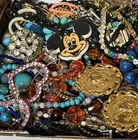 Vintage & Modern Some Signed Costume Jewelry Lot Full Small Priority Box # 3