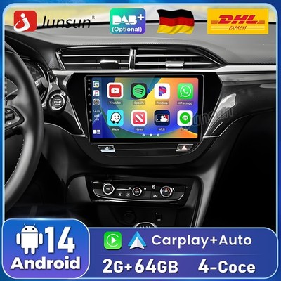 64G Android14 DAB+ Carplay Für Opel Corsa F 2019-2023 Autoradio GPS NAVI RDS DSP
