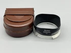 Rollei Rolleiflex Bay III Lens HOOD Shade w/ Leather Case