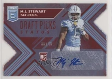 2018 Elite Draft Picks Status Red Die-Cut /49 MJ Stewart #217 Rookie Auto RC 0c2