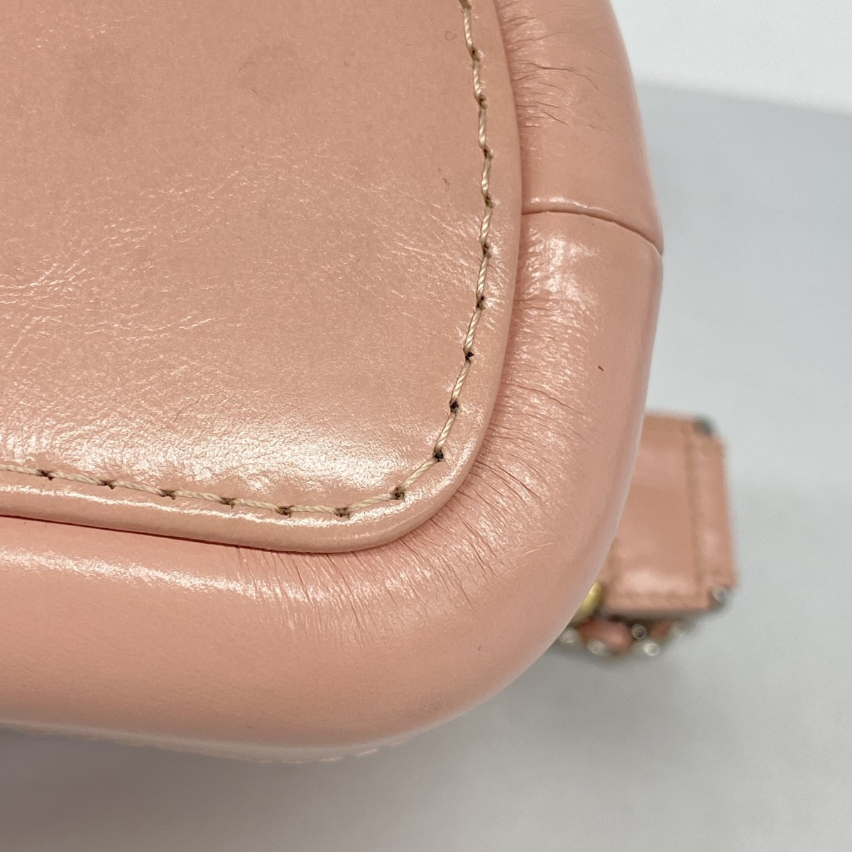 Auth [6bb1653-k] CHANEL Shoulder Bag ChainShoulder Gabriel Leather Pink Gold... thumbnail 11