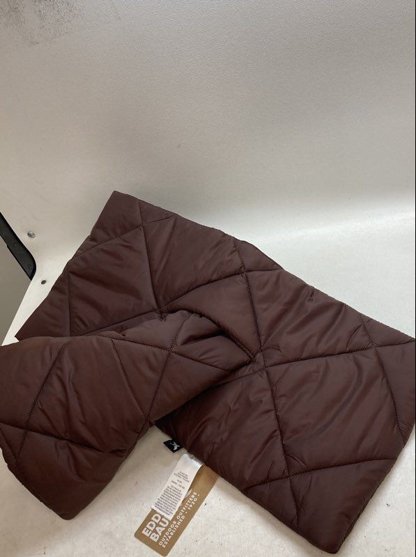 Eddie Bauer Women's Quilted Scarf Concord Brown Insulated Nylon Puffer OS NWT