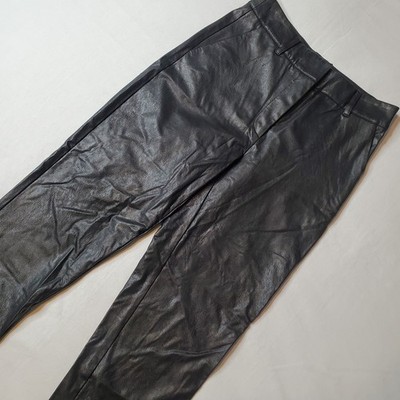 Commando Women's Size XS NWT Faux Leather 7/8 Trouser Black SLG67