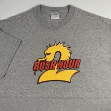 VTG Rush Hour 2 Movie Promo T-Shirt Men XL X-Large 2001 Jackie Chan Chris Tucker