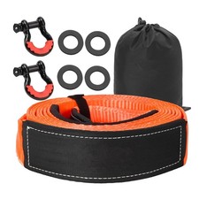 Heavy Duty Tow Strap Recovery Kit, 3" x 20'ft Tree Saver Winch Strap  2 x3/4...