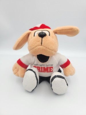 McGruff Nephew Scruff TAKE A BITE OUT OF CRIME Plush Dog Animal Fair Doll APRX6''