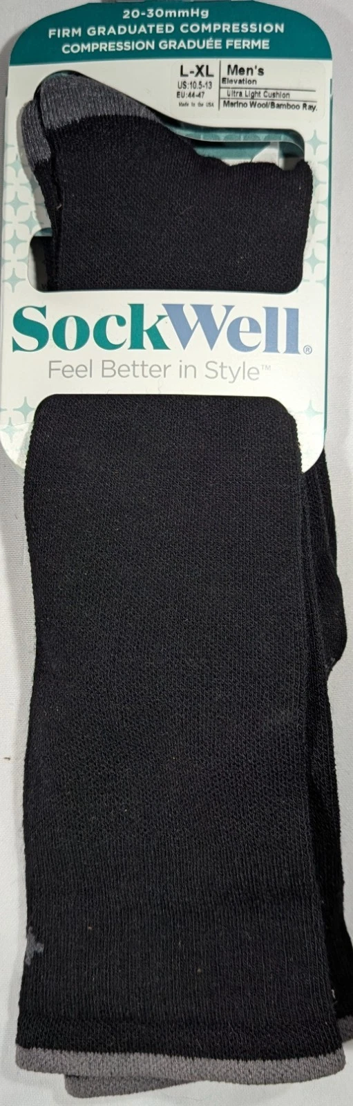 Sockwell Men's Elevation L-XL Firm Graduated Compression