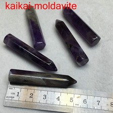 5Pcs/lot natural amethyst stone high quality healing point crystal pillar FJ052