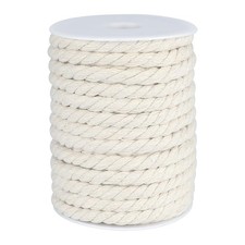 1/3 Inch Nautical Cotton Rope Crafts, 8mm x 65Feet Clothes line Rope for Outd...