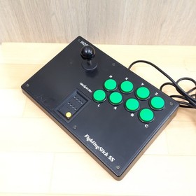 Sega Saturn Console with Arcade Fighting Stick Gun Controller & 5 Games Japan