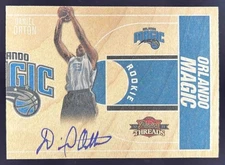 2010-11 Panini Basketball Threads Daniel Orton /399 #8 RC Auto Orlando Magic