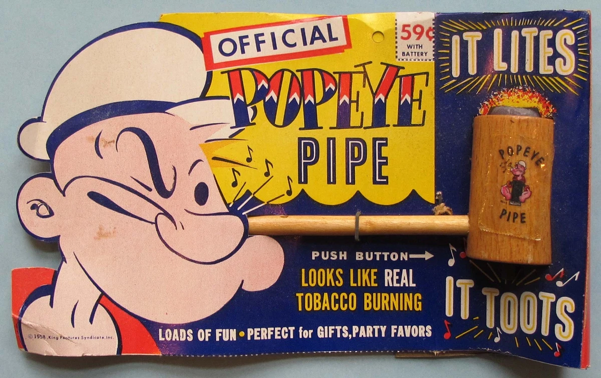 Superbe Marionnette Popeye Vintage KFS, 1965, 47 Cm, Rare, Occasion
