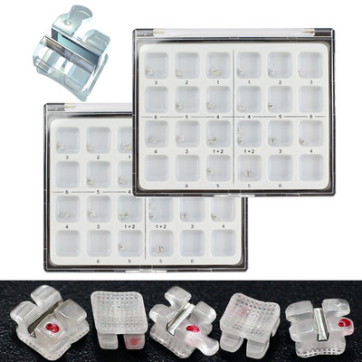 3M Clarity type Orthodontic Ceramic Bracket Braces Clear Metal slot Roth MBT 022