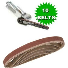 10 X Sanding Belts To Fit air Sander powered Powerfile 10 x 330 mm - Choose Grit