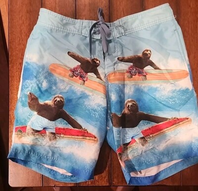 Walnut 39th Mens Blue Sloth Wave Surfing Surf Board E-Board