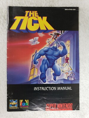 The Tick (Super Nintendo Entertainment System, 1994) *MANUAL ONLY*