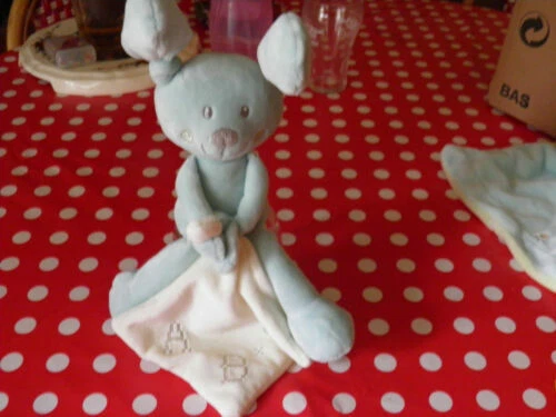 Peluches et doudous lapins bleus pour bébé