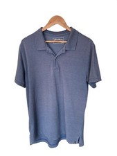 Eddie Bauer Collared Polo Shirt Blue Mens Size Large Good Condition
