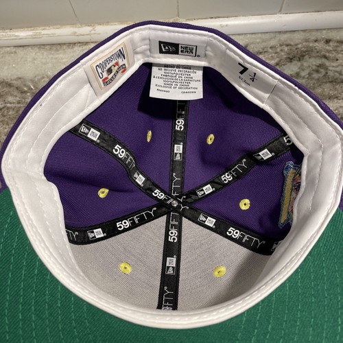 NEW ERA 59FIFTY MLB PITTSBURGH PIRATES 1994 ASG PURPLE FITTED HAT Size 7 1/4 - Picture 6 of 6