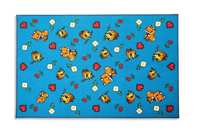 Minecraft Peaceful Printed Area Rug 60 inches x 39 Inches - sealed in plastic