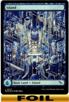 ISLAND ** FOIL FULL ART ** #273 - Murders at Karlov Manor - NM MTG