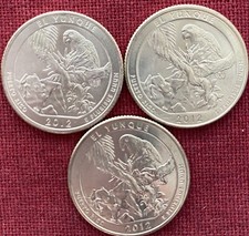 2012 BU Puerto Rico El Yunque P/D/S National Parks Quarters - Lot of 3